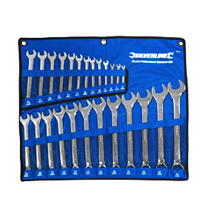 SILVERLINE SPANNER COMBINATION 25-PCS SET 6-32MM