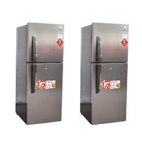 196 Litres Double Door No Frost Fridge, Silver