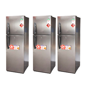 243 Litres Double Door No Frost Fridge, Silver