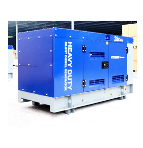 28Kva 3Ph Pyramid Water Cooled Silent Diesel Generator with ATS – Blue Heavy Duty Three Phase – Germany Technology