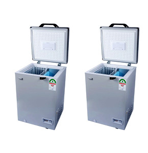 93 Liters Chest Freezer, Grey