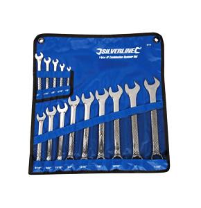SILVERLINE SPANNER COMBINATION 14PC SET 1/4 – 1-1/4″